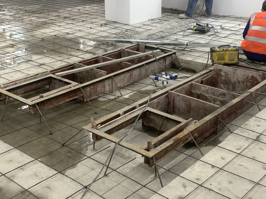 THI CÔNG NÂNG SÀN NHÀ XƯỞNG HÃNG XE MASERITY -  PHƯỜNG TÂN THUẬN ĐÔNG - HCM